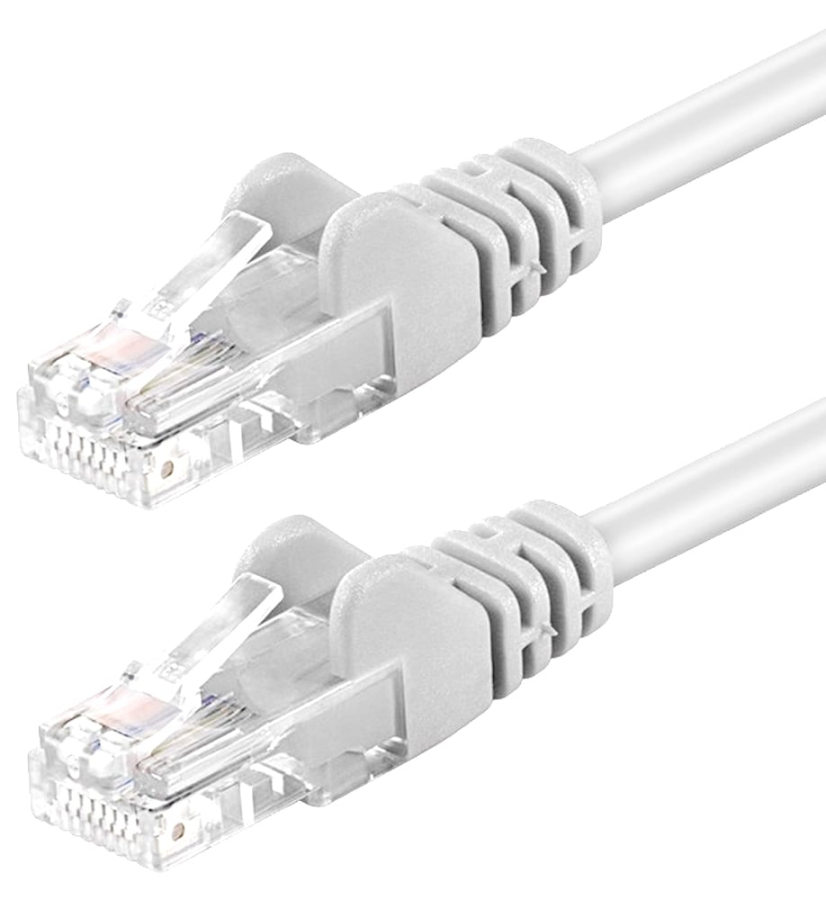 Cavo di rete Patch in CCA Cat. 6 Bianco UTP 10 m